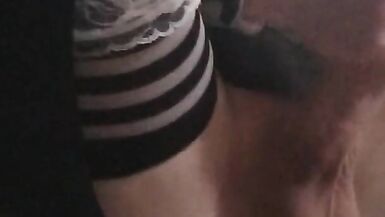 This maid is riding and cumming for you. - 10 image