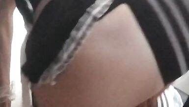 This maid is riding and cumming for you.