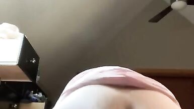 Sissy takes a huge dildo in her ass and rides it - 10 image