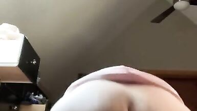 Sissy takes a huge dildo in her ass and rides it - 11 image