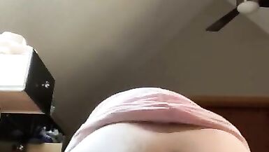 Sissy takes a huge dildo in her ass and rides it - 14 image