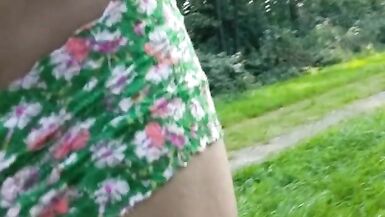 Crossdresser Risky outdoor walking - 9 image