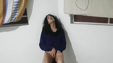 I caress myself very gently, almost without touching