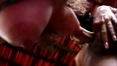 Blond girl fucking with she-male on the yard - 4 image