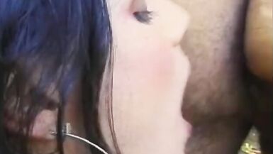 Cute inexperienced brunette shemale enjoys dancing cha-ch-cha - 11 image