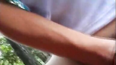 Inexperienced boy wraps his lips around sunburnt shemale's dong - 6 image