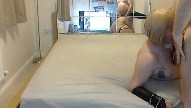 Schoolie in  thigh boots - 14 image