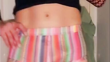 Raindow shorts stroking to cum - 6 image