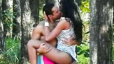 Nice outdoor fucking for a cute inexperienced tranny who loves fuck