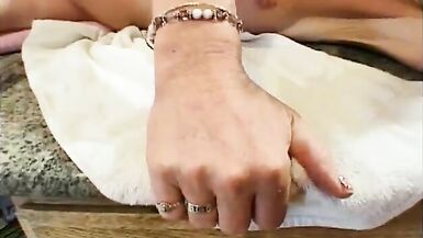 Mature blonde shemale gets her ass polished by overstayer - 15 image