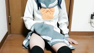 japanese crossdresser masturbation a03 - 5 image