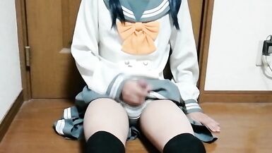 japanese crossdresser masturbation a03 - 9 image
