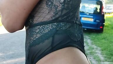 Sissy bodysuit Outdoor - 3 image