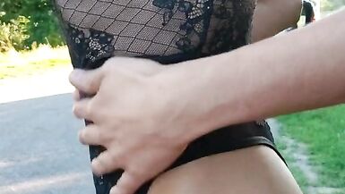 Sissy bodysuit Outdoor - 4 image