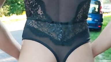 Sissy bodysuit Outdoor - 5 image
