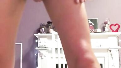 HOT BRIDGET DRINKS CHAMPAGNE WATCHES PORN & FINGERS HER BIG COCK - 6 image