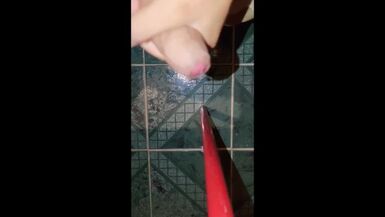 Ladyboy cumming solo cossplay - 1 image