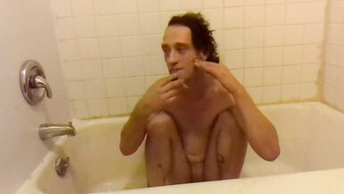 Face Shaving, Squatting In A Bathtub - 12 image