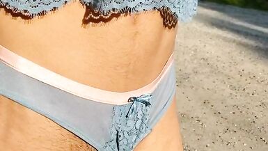 Femboy outdoor in Lingerie - 13 image