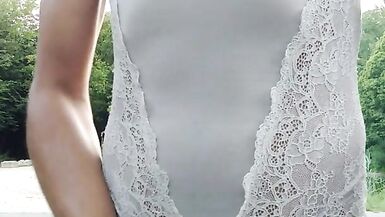 Femboy Cumshot in Public - 11 image