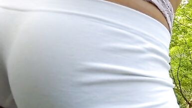 Sissy whale tail in public - 14 image