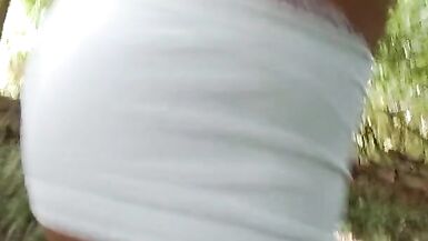 Sissy whale tail in public - 4 image