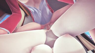 Darling in the Franxx futa Zero Two having fun with Ichigo Taker POV - 4 image