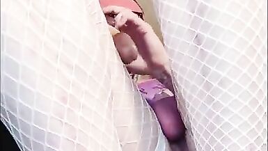 Sissy Unlocks Her Chastity n Her Limp Clitty Bounces Around - 3 image