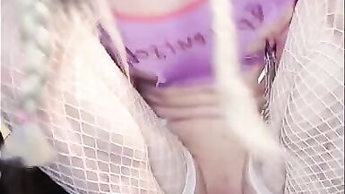 Sissy Unlocks Her Chastity n Her Limp Clitty Bounces Around - 9 image