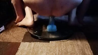 Cassandra bounces on her toy - 11 image