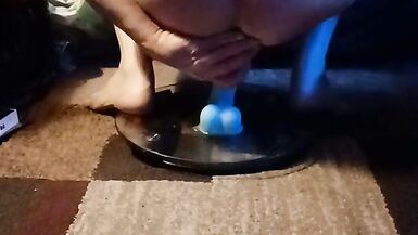 Cassandra bounces on her toy - 15 image