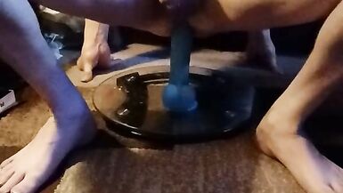 Cassandra bounces on her toy - 3 image