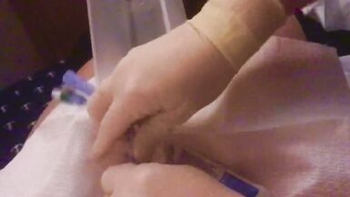 Sissy medical fetish gets a catheter from her nurse - 10 image