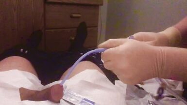 Sissy medical fetish gets a catheter from her nurse - 12 image