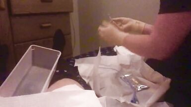 Sissy medical fetish gets a catheter from her nurse - 7 image