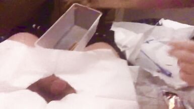 Sissy medical fetish gets a catheter from her nurse - 8 image