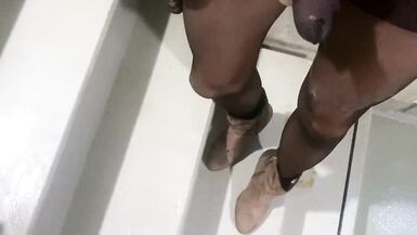 Crossdresser piss and have sperm bombs with it that burst 3 - 4 image