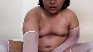 chubby femboy sweaty masturbation - 9 image
