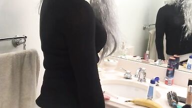 Hot Crossdresser Gets Fucked by Banana - 13 image