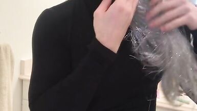 Hot Crossdresser Gets Fucked by Banana - 2 image