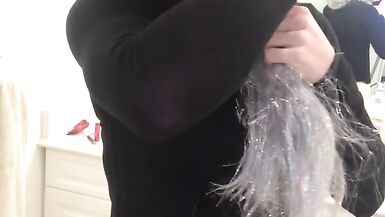 Hot Crossdresser Gets Fucked by Banana - 3 image