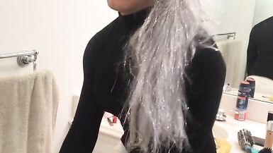 Hot Crossdresser Gets Fucked by Banana - 8 image