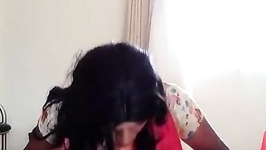 Priya sissy in sexy pink saree play with dildo hot fucking - 7 image