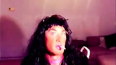 Big Black Cock Addicted Smoking Tramp - 4 image