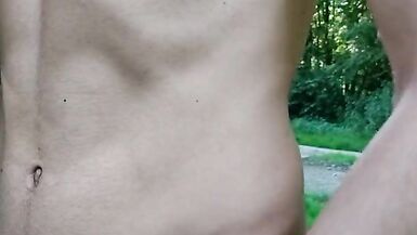 Sissy big Cock showing in Public park - 13 image