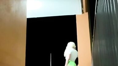 HOT short shorts long sexy legs risky public anal dildo transgirl sissy ts - 15 image