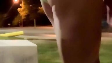 HOT short shorts long sexy legs risky public anal dildo transgirl sissy ts - 2 image