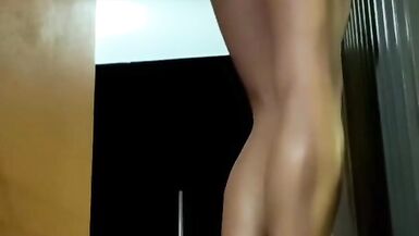 HOT short shorts long sexy legs risky public anal dildo transgirl sissy ts - 9 image