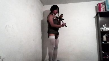 Joselynne Cd ButtPlug In Green Dress Big Ass - 5 image