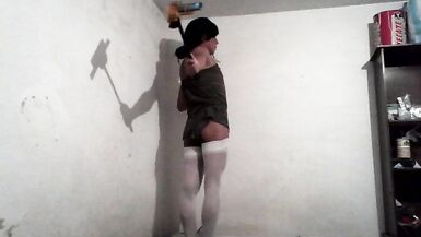 Joselynne Cd ButtPlug In Green Dress Big Ass - 6 image